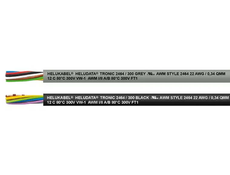83156 - HELUDATA TRONIC 2464/300 Gray 6C AWG24