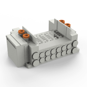 SS5Y5-12S3, 5000 Series Manifold for Series EX120 Integrated (Output) Serial Transmission System (IP20)