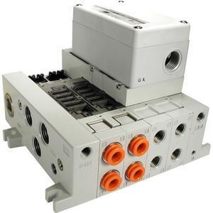 VV5Q41-S, 4000 Series, Base Mounted Manifold, Plug-in, Serial Transmission Unit