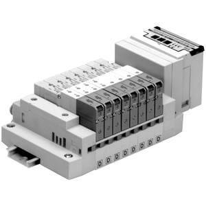 SS5V1-16S3, 1000 Series, Cassette Base Manifold, Dedicated Output Serial Wiring