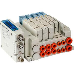 25A-SS5Y5-12S, 5000 Series Manifold, Top Ported for EX260 Integrated-type for Output, Serial Transmission System