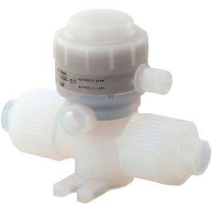 LVQ**H-S, 2 Port Chemical Valve, Air Operated for Back Pressure 0.5MPa, Integral Fitting Type
