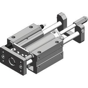 MGGL-XC8/XC9, Standard External Guided Cylinder with Stroke Adjuster, Ball Bushing Bearing