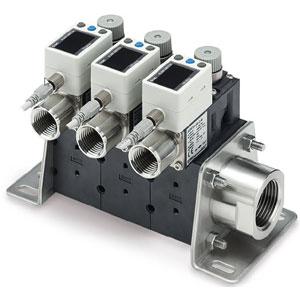 PF3WR, Digital Flow Sensor Manifold, IO-Link, Remote Return, 0.5-40 Lpm