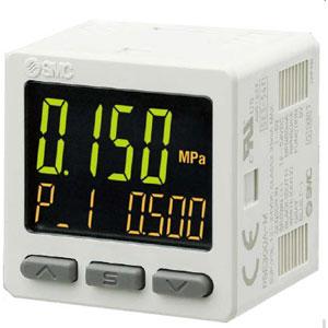 PSE300A, Digital Pressure Sensor Monitor, 3 Screen 3 Color, 1 Input/2 Out + Analog, IP40