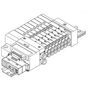 SS5Q23-SB, 2000 Series Plug-in Manifold for Series EX510 Gateway Serial Transmission System, New