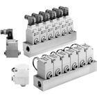 SMC 2 Port Pilot Solenoid Valve, One Touch Fitting