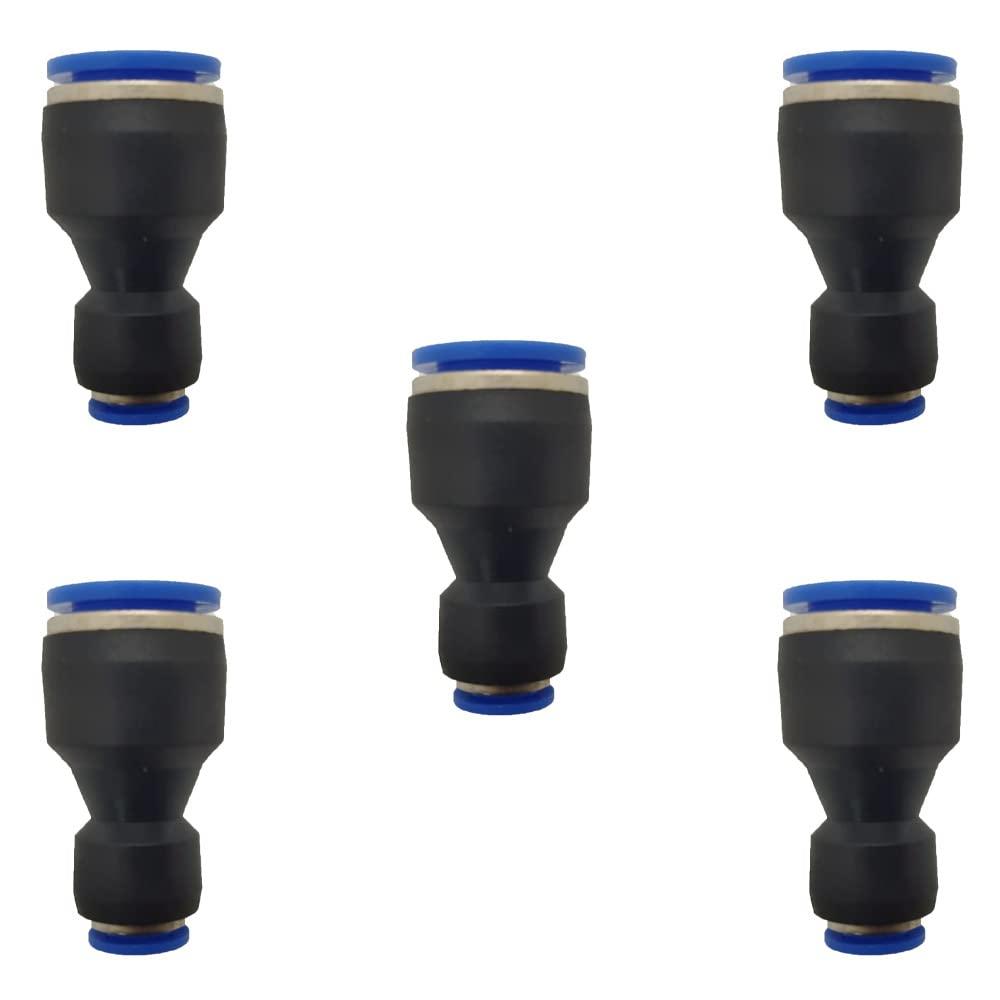 zjxed 12mm OD x 6mm OD Pneumatic quick Connector Push to Connect fittings Straight reducer