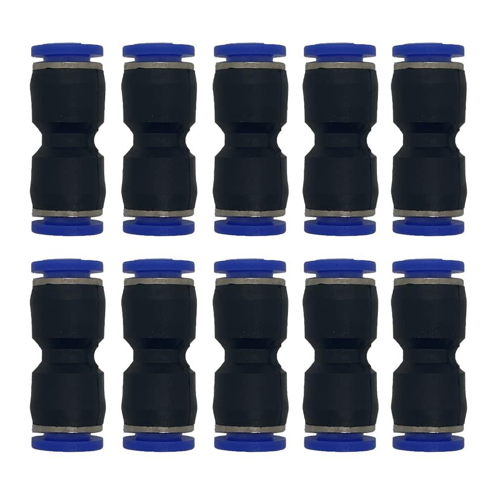 zjxed 8mm OD x 8mm OD Pneumatic quick Connector Push to Connect fittings Straight pneumatic