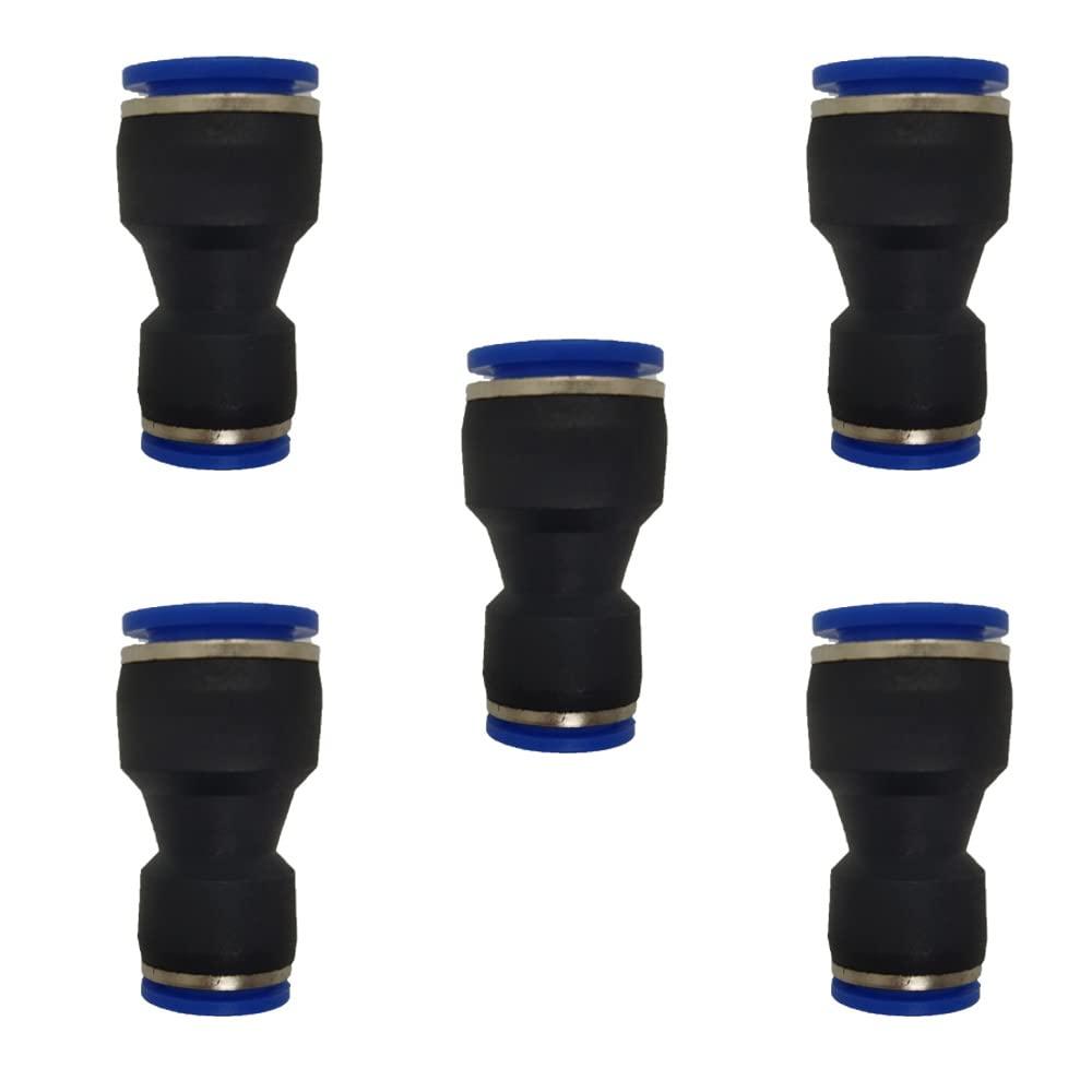 zjxed 16mm OD x 12mm OD Pneumatic quick Connector Push to Connect fittings Straight reducer