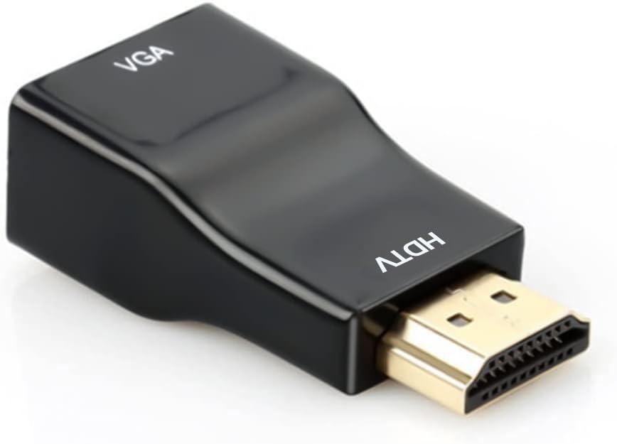 URELEGAN HDMI to VGA Adapter Converter, 1080P Male to Female Cord for Computer, Desktop