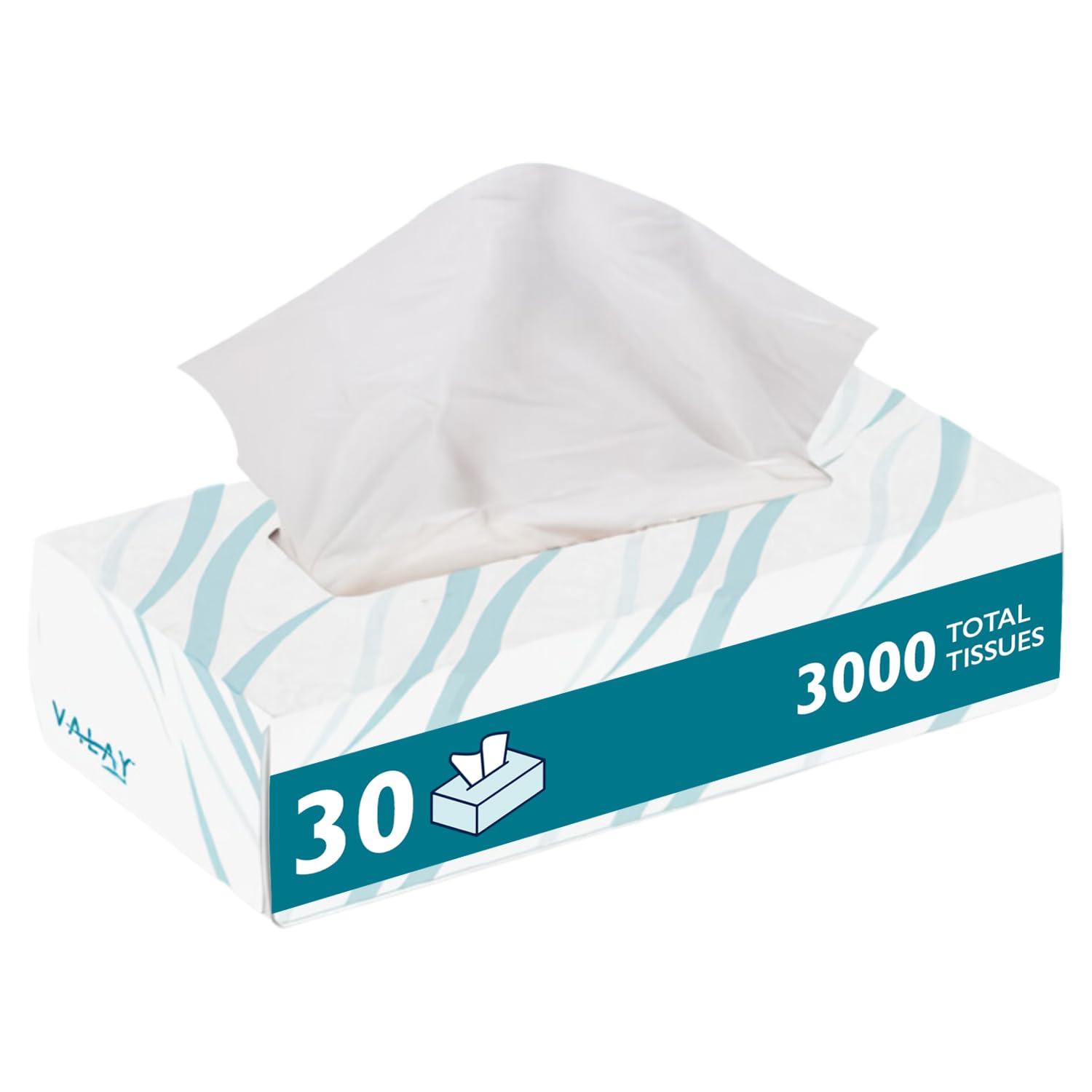 Morcon Valay Facial Tissue Paper | Soft, Absorbent Hand and Face Wipes, Premium Facial Tissues