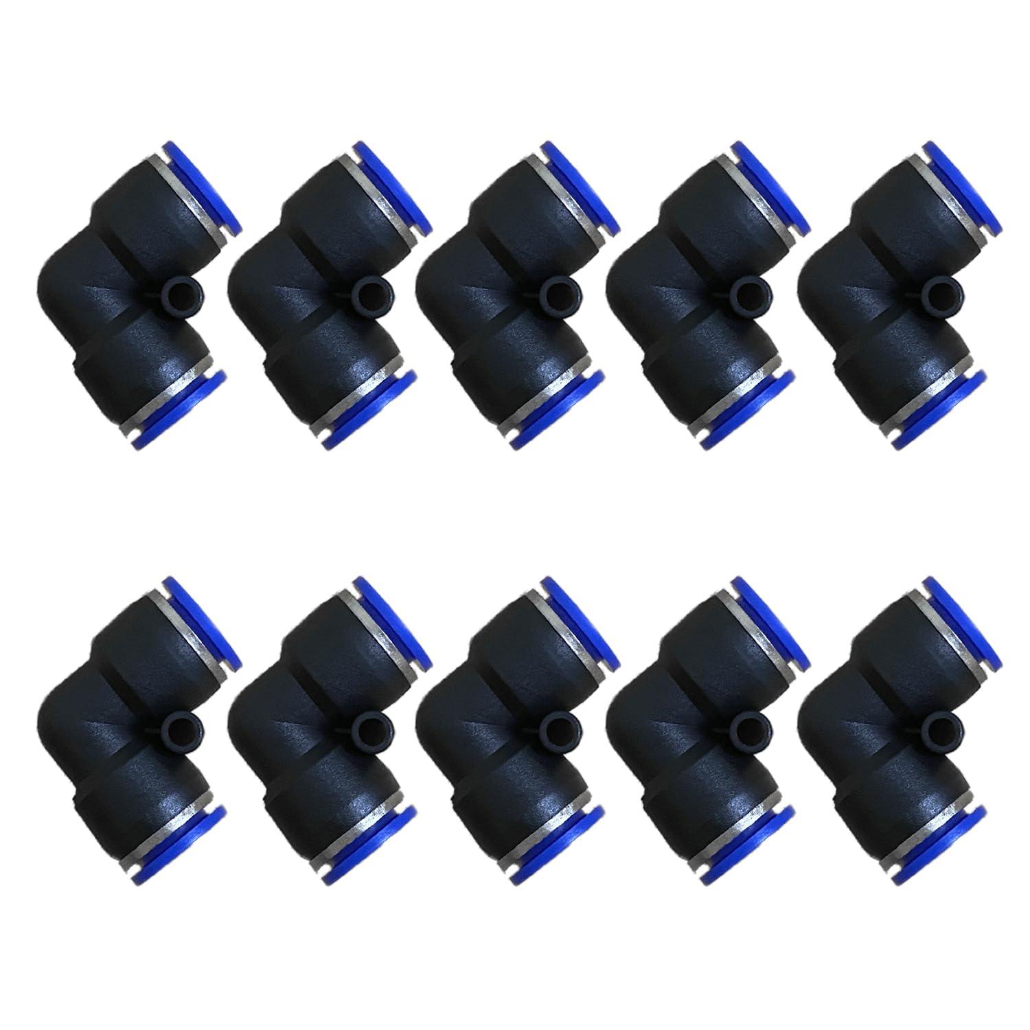 12mm Od Air Line Elbow Union, Push To Connect Air Fittings, Push Elbow Push Air Fitting (10