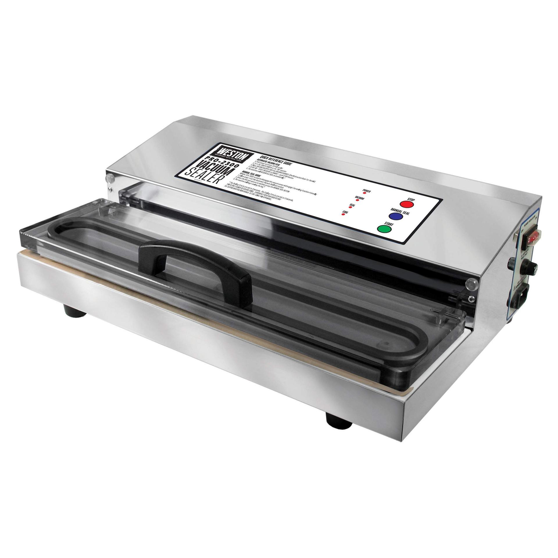 Weston Brands Vacuum Sealer Machine for Food Preservation and Sous Vide, Extra-Wide 5mm Bar