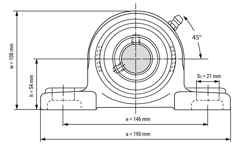 UCP209, Bearings
