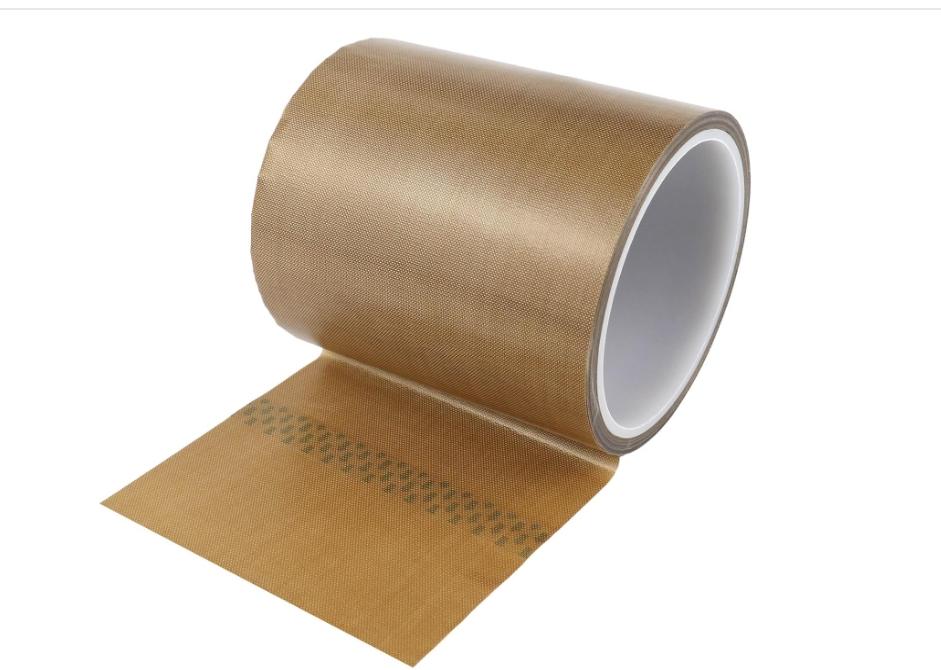 Teflone Tape PTFE Glass Cloth Coated,  High Temperature Fiberglass Adhesive Tape for Vacuum Sealer Machine