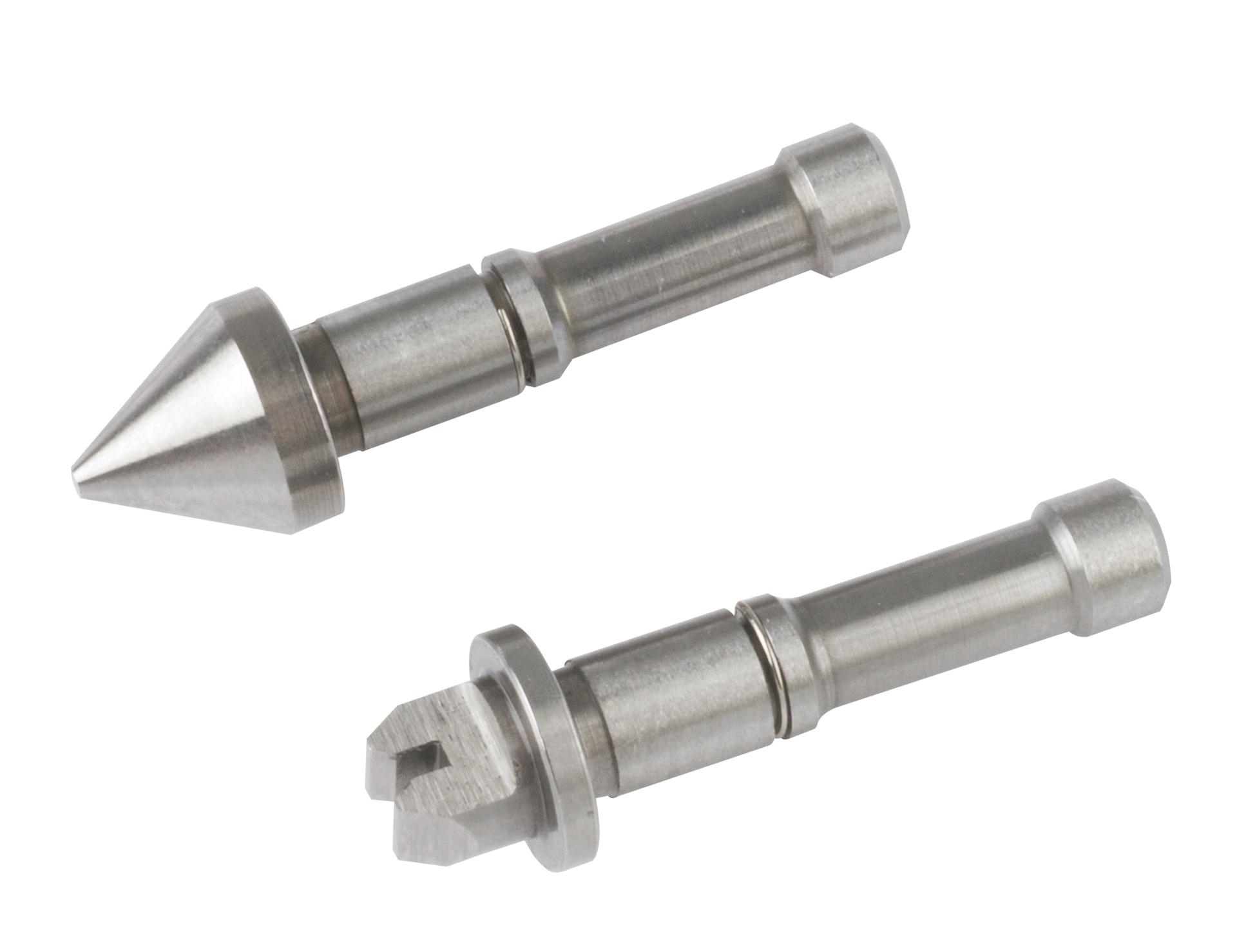 Mitutoyo, 126-803, Screw Thread Micrometer Anvil/Spindle, V-Anvil And Conical Spindle, 24-14TPI/1-1.75mm