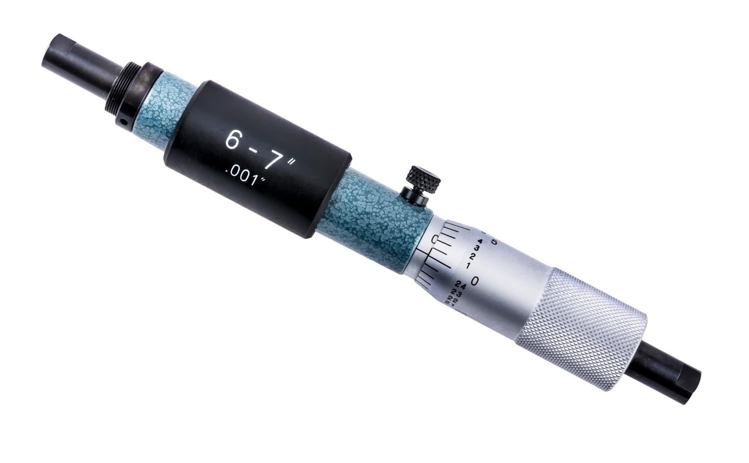 Mitutoyo, 133-227, Tubular Inside Micrometer, single rod type 6-7 Inches Range, .00025 Inches Accuracy