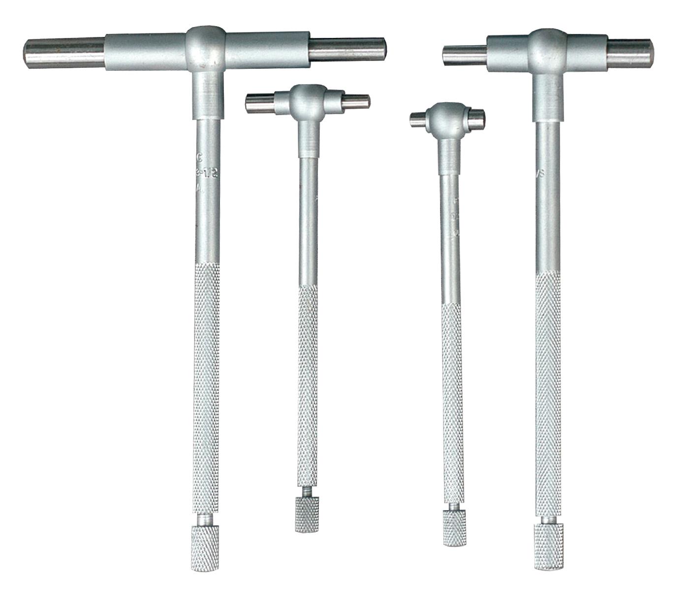Mitutoyo, 155-907, .313-2.125 In, Telescoping Gage Set, 4 Pieces (.313-.5 In, .5-.75 In, .75-1.25 In, 1.25-2.125 In)