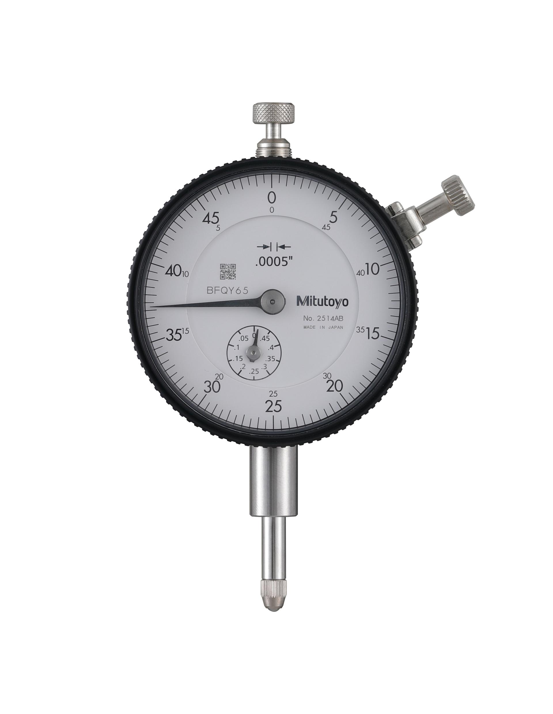 Mitutoyo, 2514AB, DIAL INDICATOR, FB, .0005-.5 In