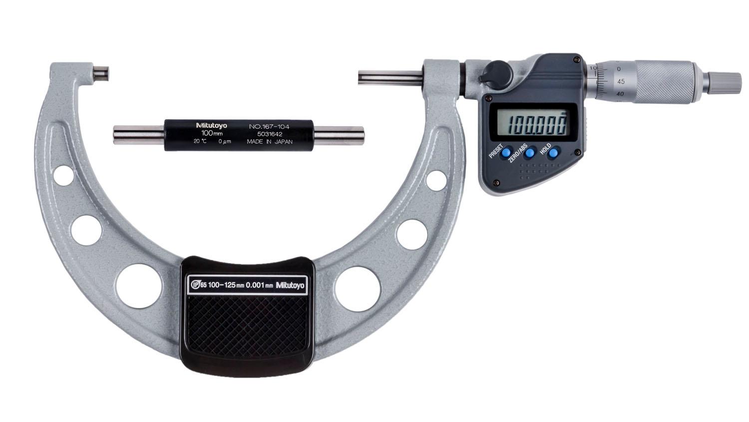 Mitutoyo, 293-250-30, Coolant Proof Micrometer , 100-125MM, 0.001MM, IP65