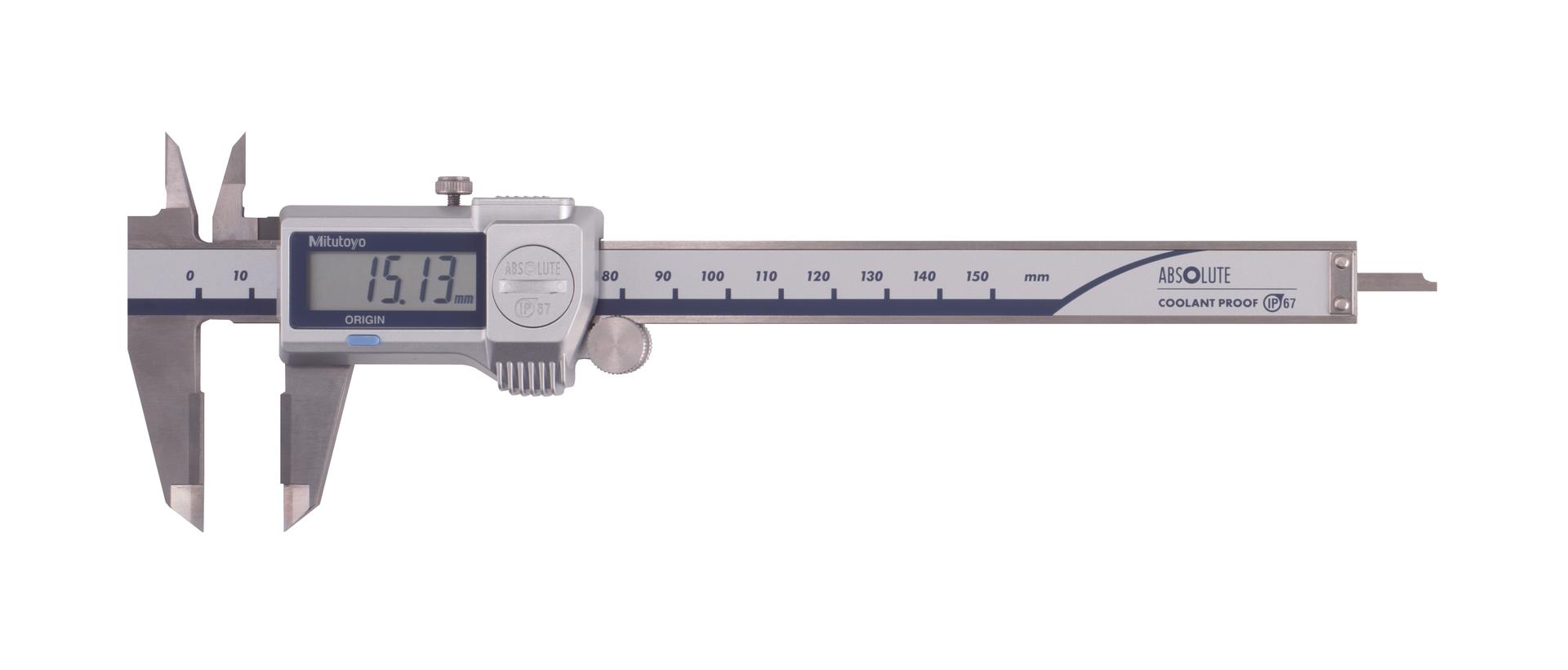 Mitutoyo, 500-723-20, CALIPER, DIGIMATIC, 0-150MM, IP67, 0.01MM, W/ SPC, CARBIDE OD/ID