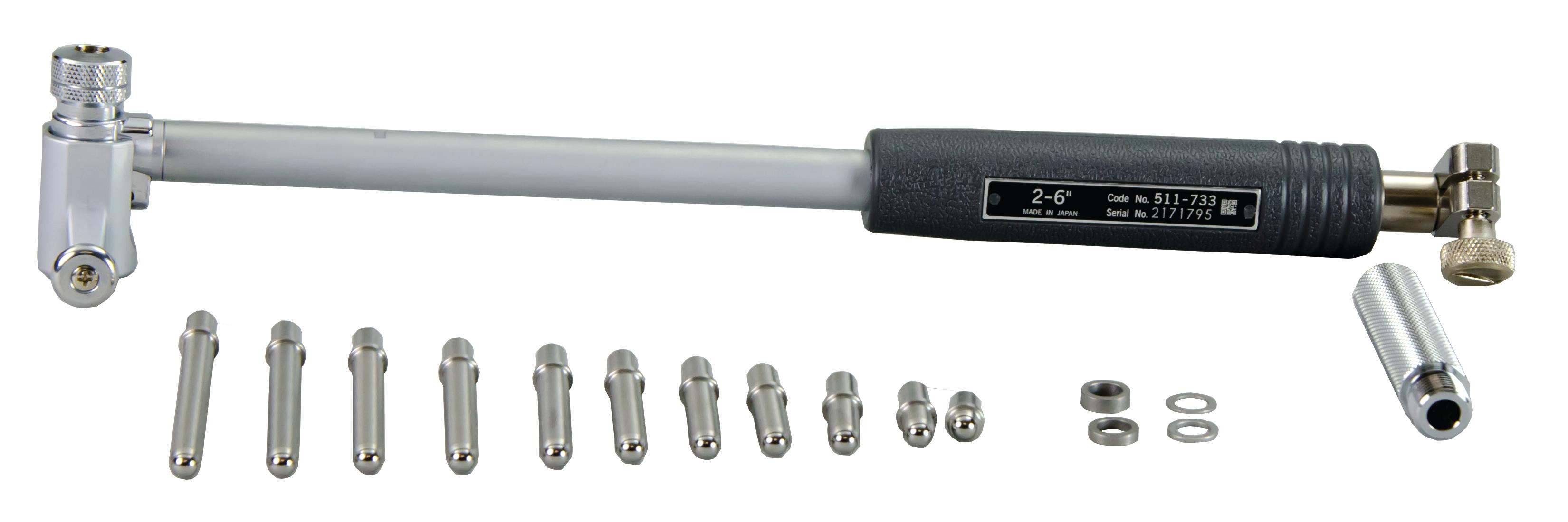 Mitutoyo, 511-733, 2--6 In Dial Bore Gage, indicator not included