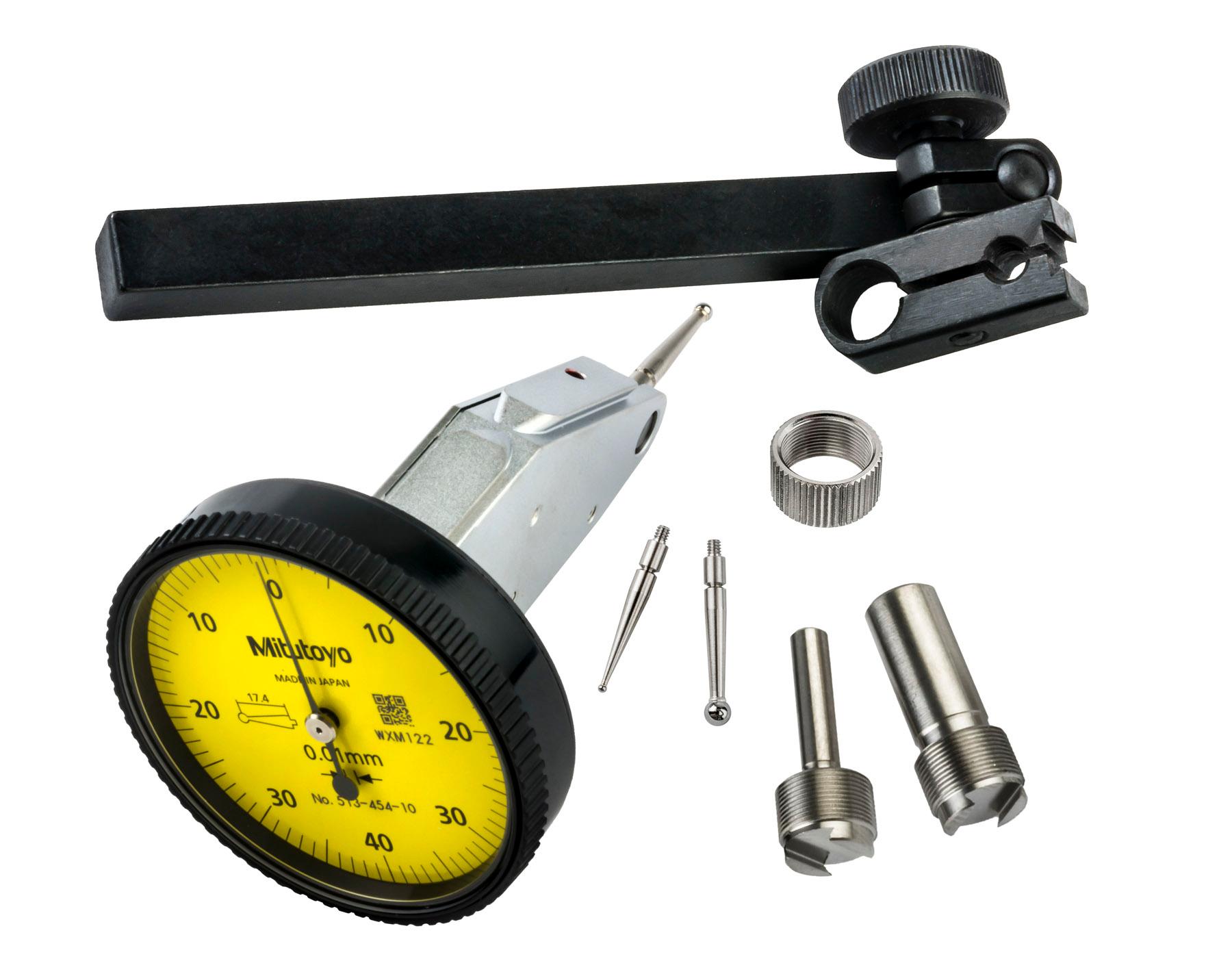 Mitutoyo, 513-454-10T, DIAL TI, FULL SET, VERTICAL, 0.8 MM, 0.01 MM GRAD, YELLOW DIAL