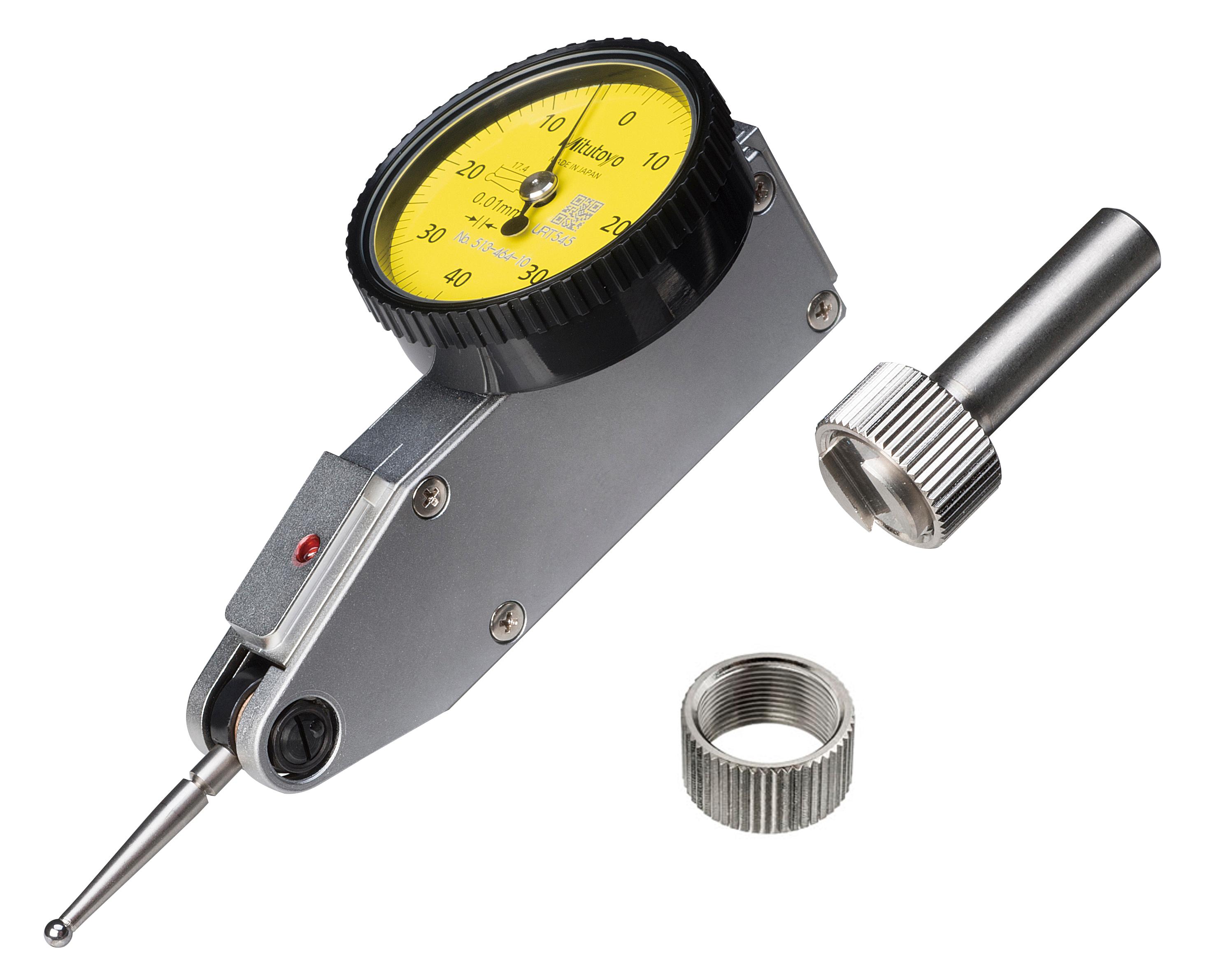 Mitutoyo, 513-464-10H, DIAL TI, STANDARD (COMPACT), 0.8 MM, 0.01 MM GRAD, YELLOW DIAL
