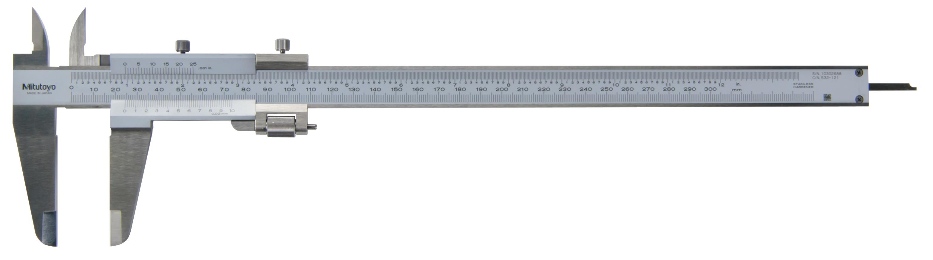 Mitutoyo, 532-121, VERNIER CALIPER, 280MM/11 In FINE ADJ