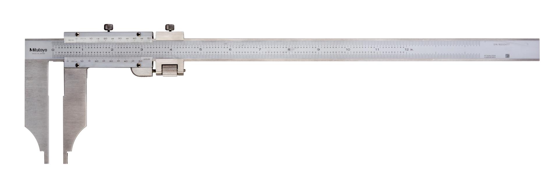 Mitutoyo, 534-117, VERNIER CALIPER, LONG JAW, 12 In