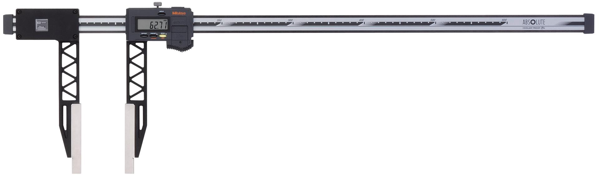 Mitutoyo, 552-151-10, DIGIMATIC CARBON-FIBER CALIPER, WITH OPTIONAL JAW ATTACHMENTS CFC-LONG-JAW TYPE, MM-600