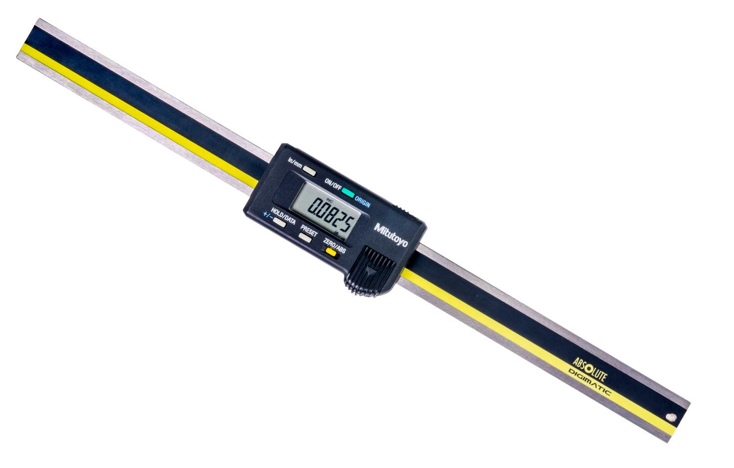 Mitutoyo, 572-472, 0-8 In/0-200mm, 0.0005 In/0.01mm Horizontal Digimatic Scale Unit, multi-function