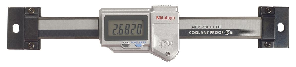 Mitutoyo, 572-613, 0-4 In/0-100mm, .0005 In/0.01mm Horizontal Digimatic Scale Unit,IP67