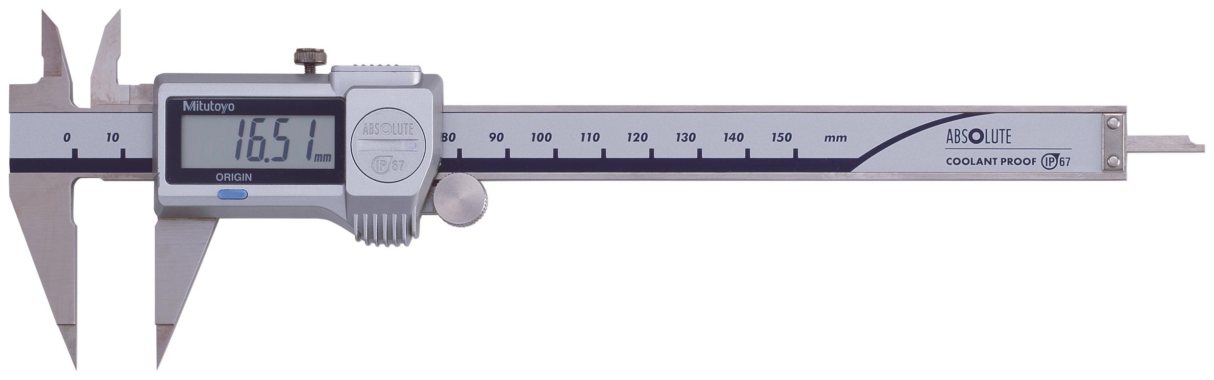 Mitutoyo, 573-621-20, Digimatic Point Caliper, 0-150mm, 0.01mm Resolution, �0.02mm Accuracy, NTD12-15PMX