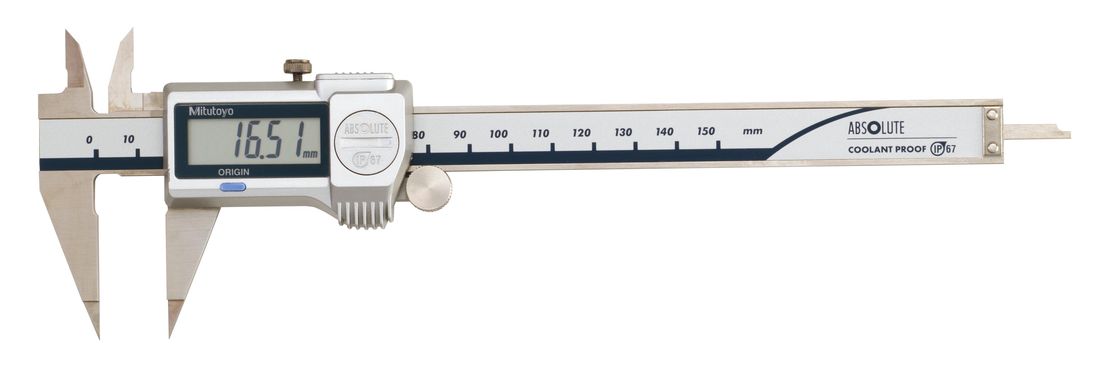 Mitutoyo, 573-625-20, Digimatic Point Caliper, 0-150mm, 0.01mm Resolution, �0.02mm Accuracy, NTD12P-15PMX