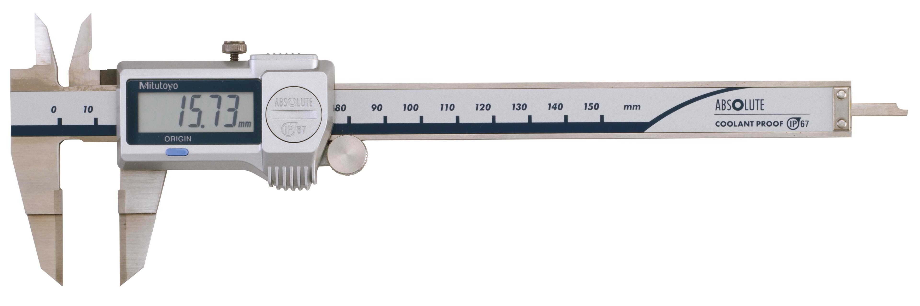 Mitutoyo, 573-634-20, Digimatic Blade-Type Caliper, 0-150mm, 0.01mm Resolution, �0.02mm Accuracy, NTD13-15PMX