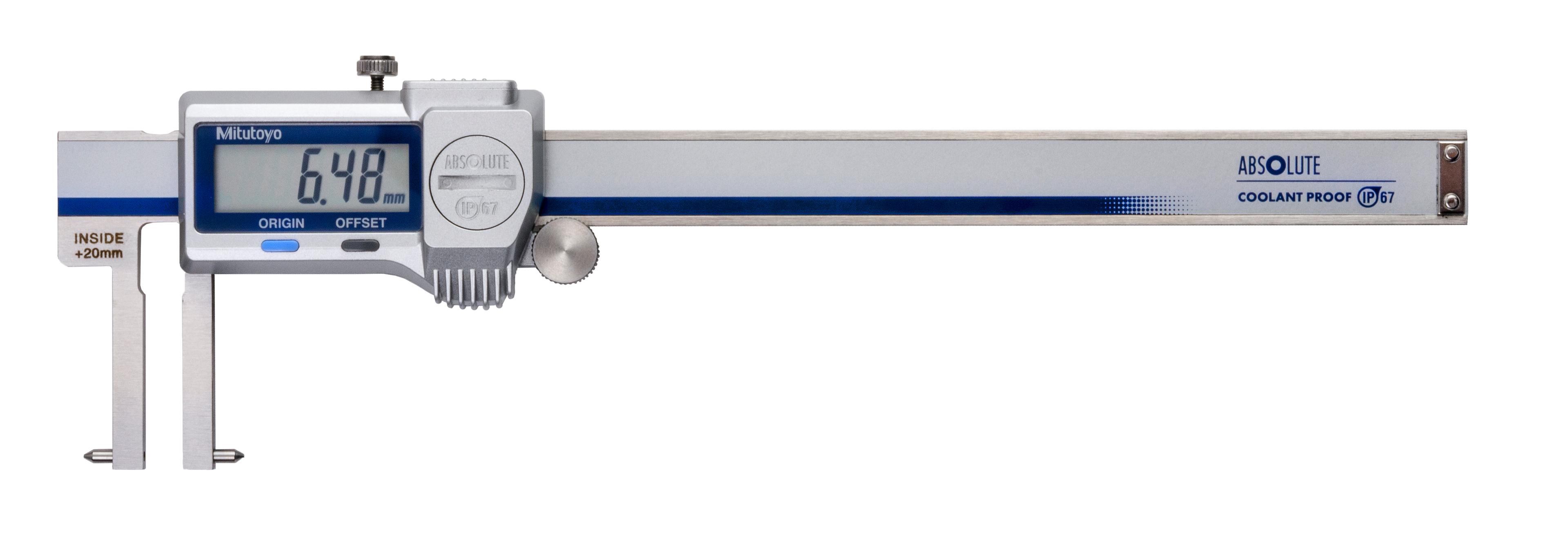 Mitutoyo, 573-646-20, Digimatic Point Jaw Type Caliper, 20-170mm, 0.01mm Resolution, �0.03mm Accuracy, NTD14P-15PMX