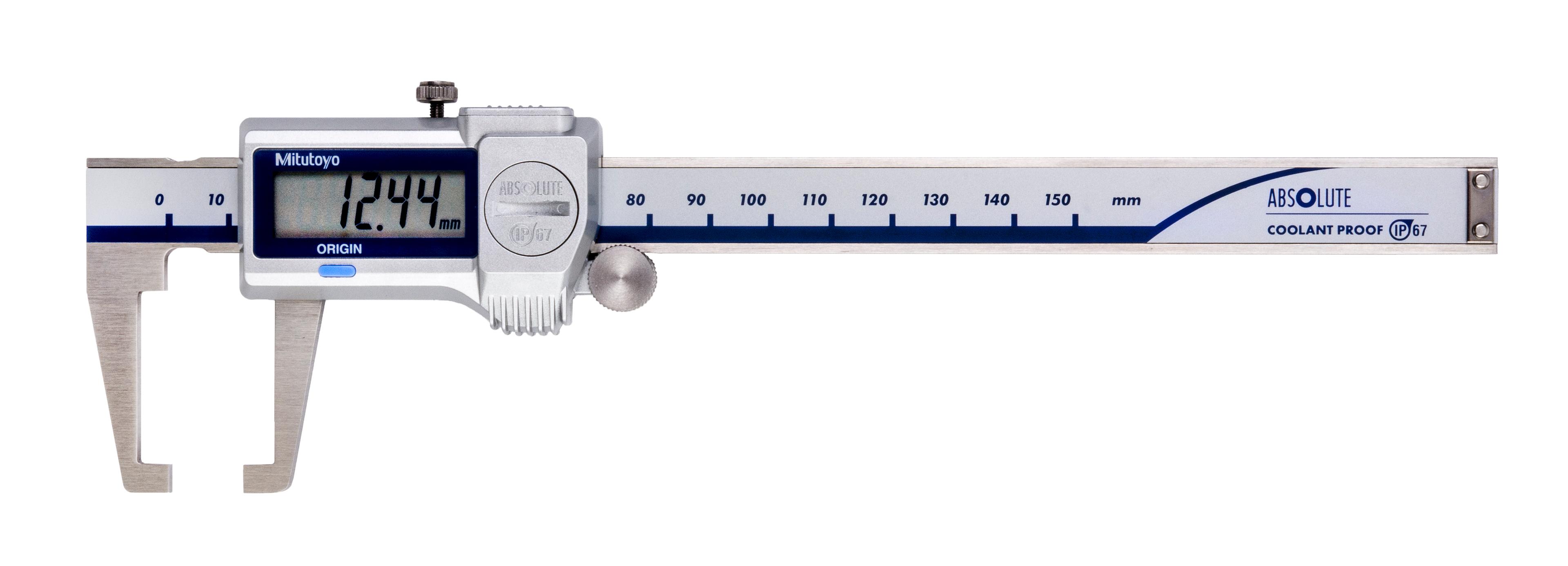Mitutoyo, 573-651-20, Digimatic Neck Caliper, 0-150mm, 0.01mm Resolution, �0.03mm,  NTD15-15PMX