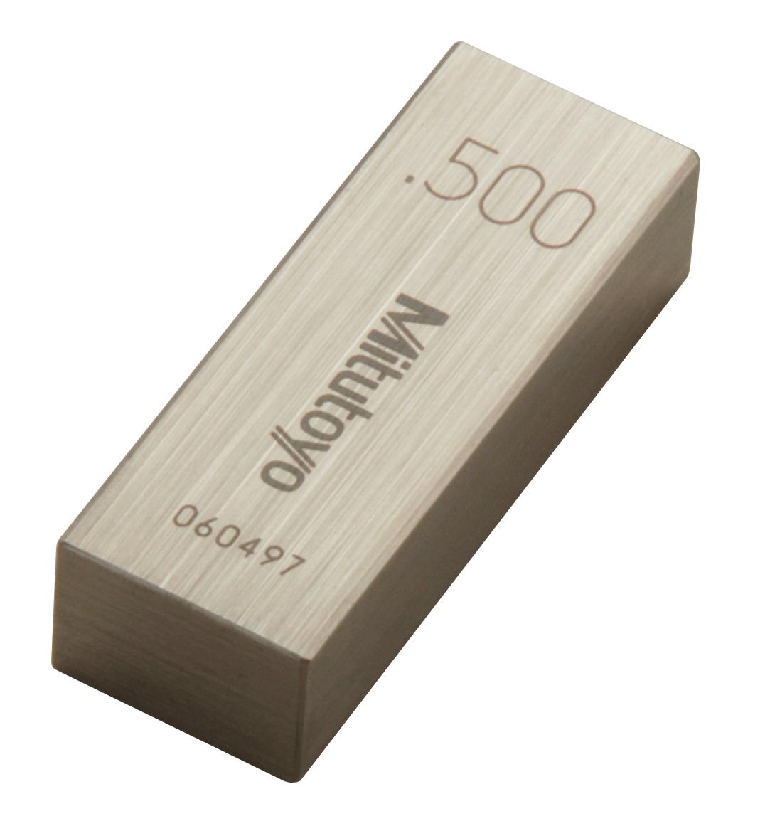 Mitutoyo, 611195-531, .50 In, Rectangular, Steel, Gage Block, ASME 0