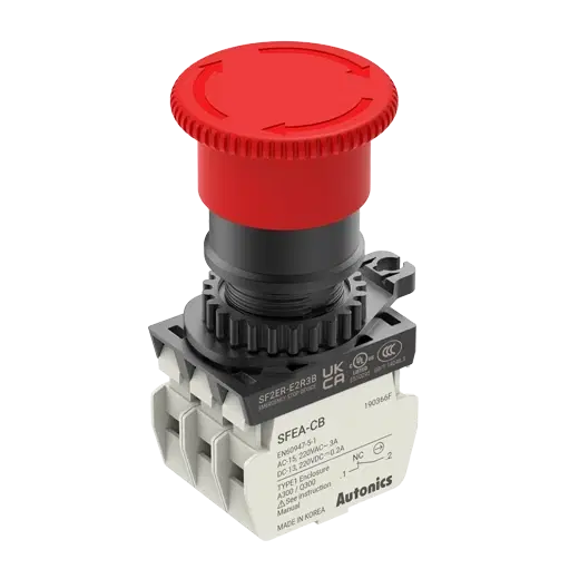 SF2ER-E2R3B -  22/25 Emergency Stop Button Switches