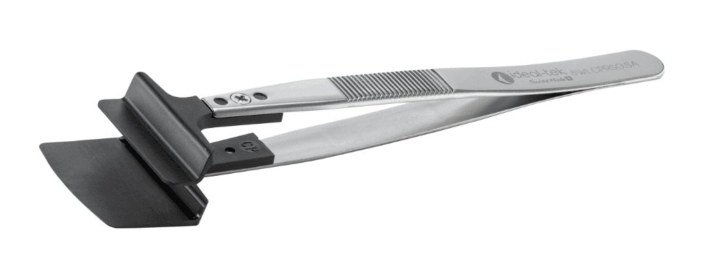 Plastic Tip Wafer Tweezers   5.12"