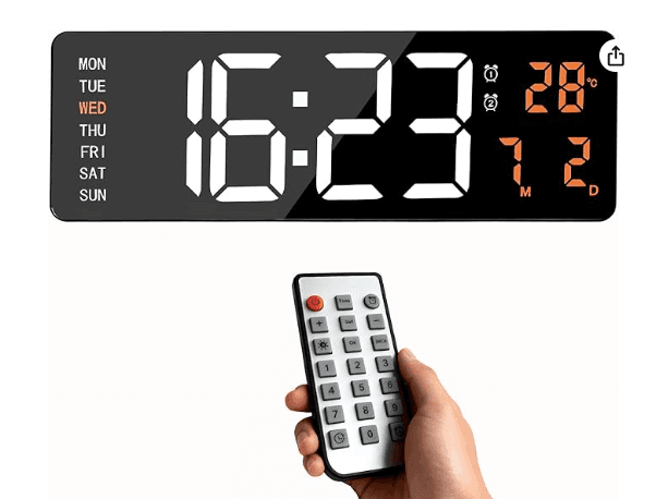 6626 - 16" Large Digital Wall Clock