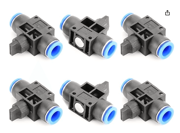 6PcsHVFF-12 - Air Flow Control Valve � 6 Pack