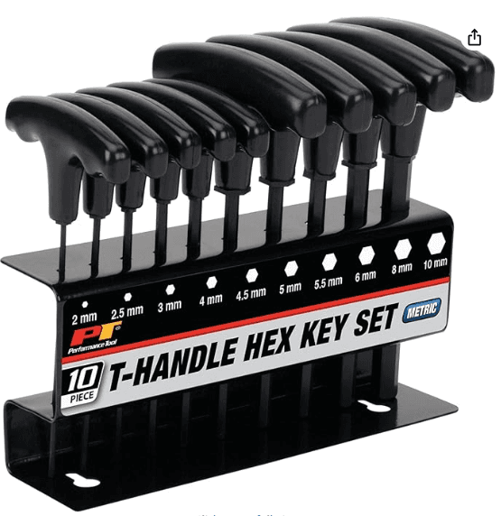 B000X282TG - T-Handle Allen Wrench Set � 10 Piece