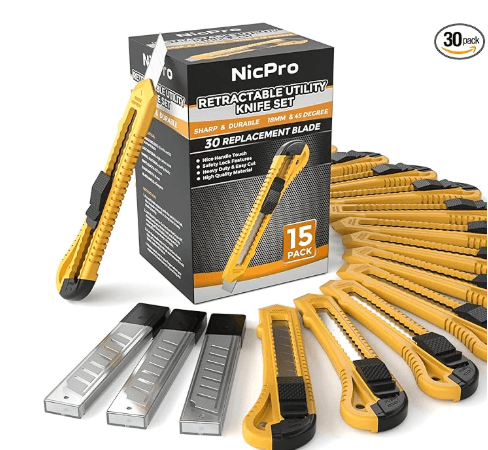 B07J2M2P5R - Utility Knife with Blades