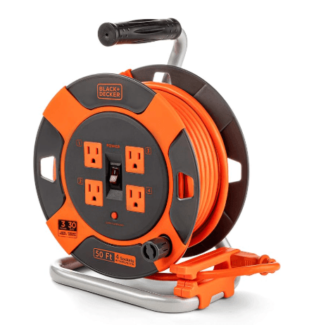 B091FYN4L5, 9.6(L)*6.42(W)*12.41(H) inch, ORANGE AND BLACK, 125 V, 13 AMP, ASIN: B091FYN4L5, ON/OFF SWITHC, 4, 50 FEET