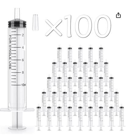ASIN : B0BQHVJVRQ, 10ml, Plastic, 100 Pack, Non-Sterile