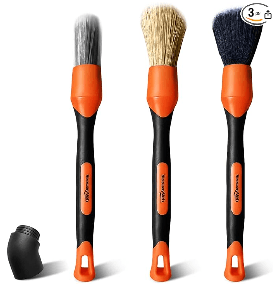 ASIN: B0BY97VNKY, YEEWAYVH, 3 DIFFERENT BRUSHES, ORANGE,     DETAILING CARS,  ASIN: B0BY97VNKY