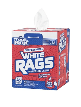  PRO-DISTRIBUTING, 10.6 x 9 x 8.4 inches, 1 PLY,  200, WHITE, PROFESSIONAL WHITE RAGS, ASIN : B0C63XQXJT, RAG